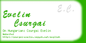 evelin csurgai business card